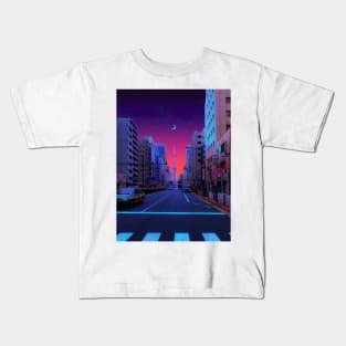 Moon Street (Tokyo) Kids T-Shirt